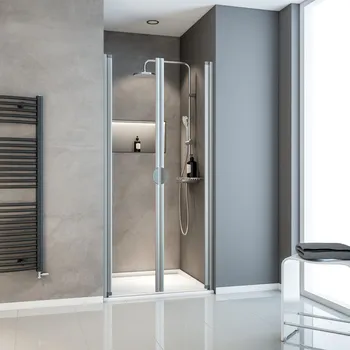 700-1100 mm, Alu argenté, Transparent anticalcaire