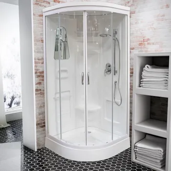 920x920 mm, 2165 mm, Blanc, Transparent