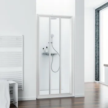 900 mm, 1850 mm, Blanc, Transparent anticalcaire