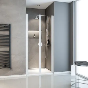 900 mm, 1800 mm, Blanc, Transparent anticalcaire