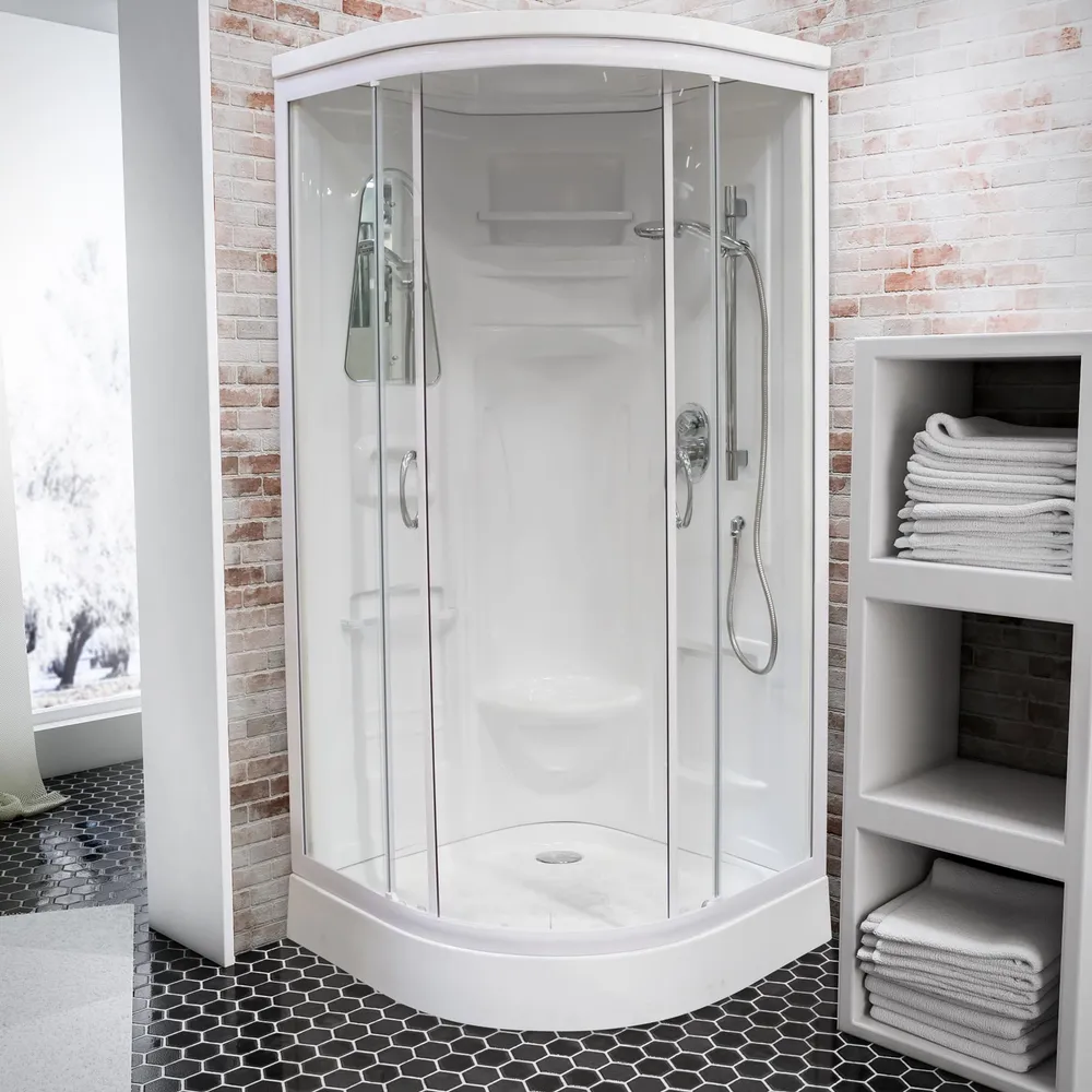 920x920 mm, 2165 mm, Blanc, Transparent