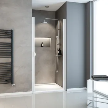 800 mm, 1800 mm, Blanc, Transparent anticalcaire